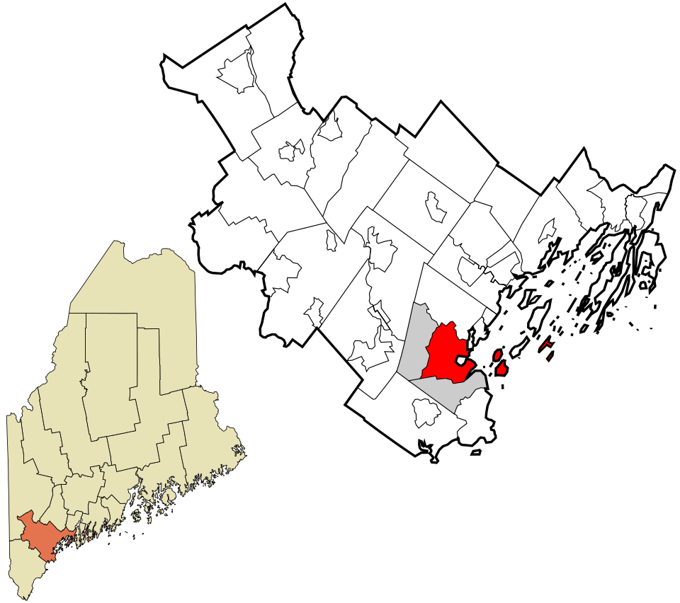 Locator map of Portland