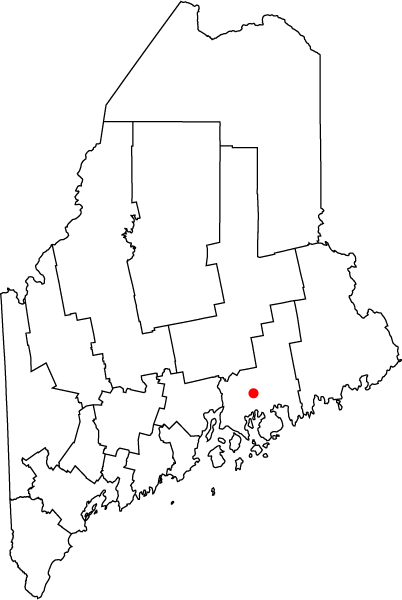 Locator map of Ellsworth