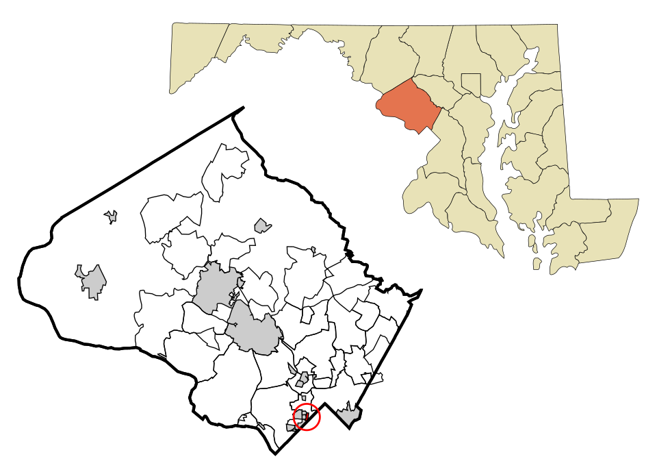 Locator map of Martin's Additions