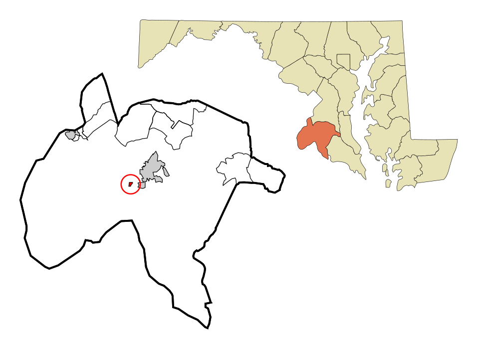 Locator map of Port Tobacco