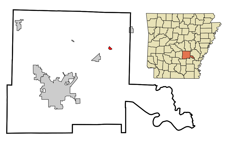 Locator map of Wabbaseka