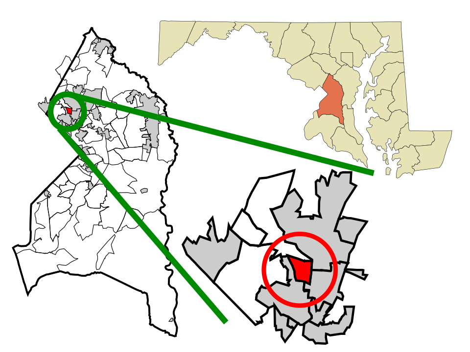 Locator map of University Park