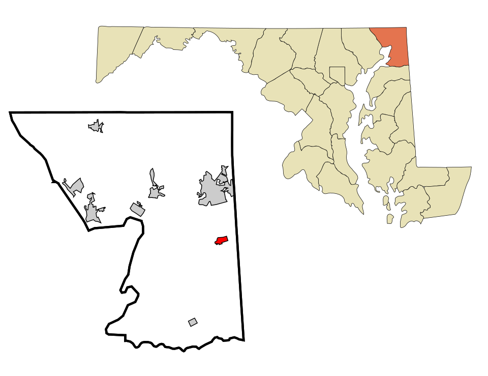 Locator map of Chesapeake