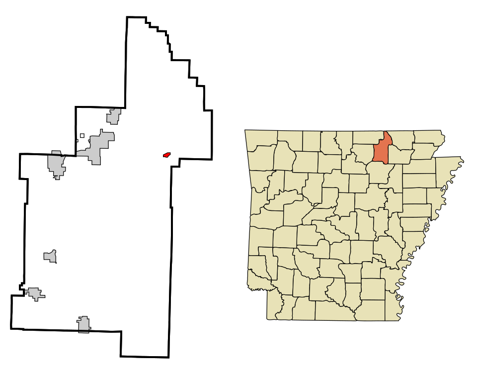 Locator map of Williford