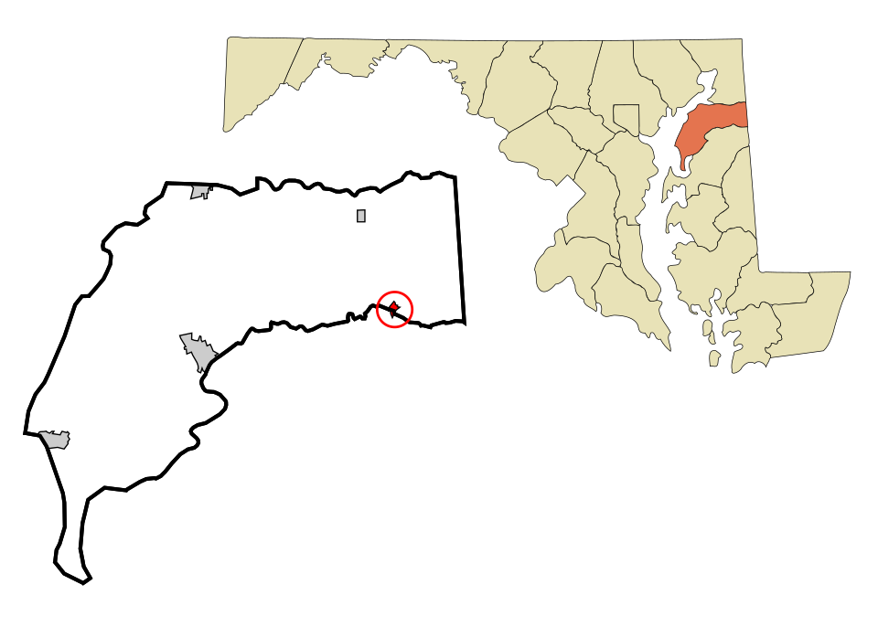Locator map of Millington