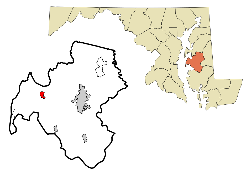 Locator map of St. Michaels