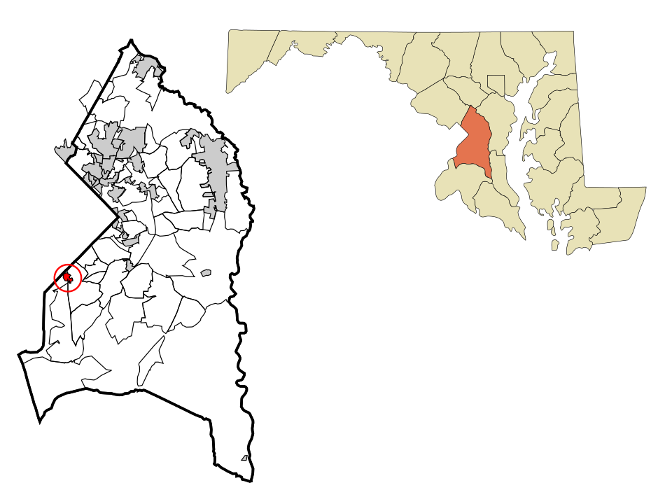 Locator map of Forest Heights