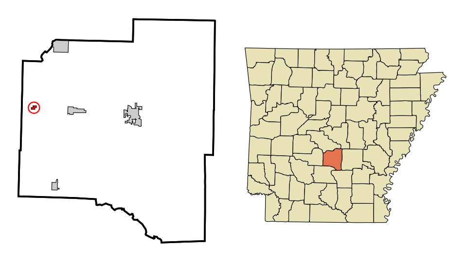 Locator map of Poyen