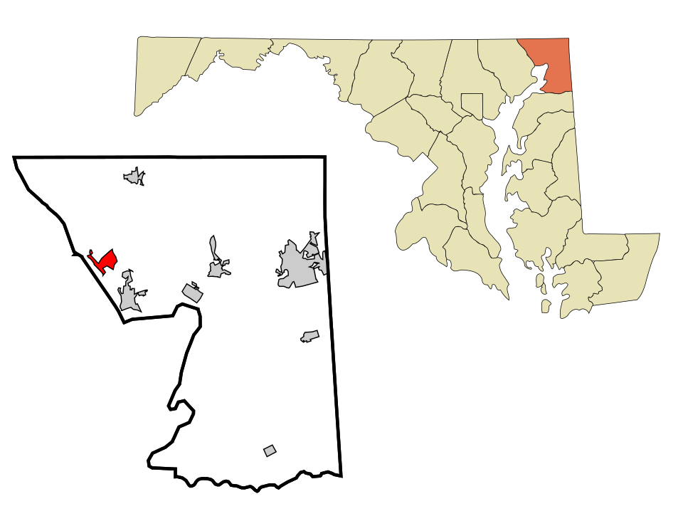 Locator map of Port Deposit