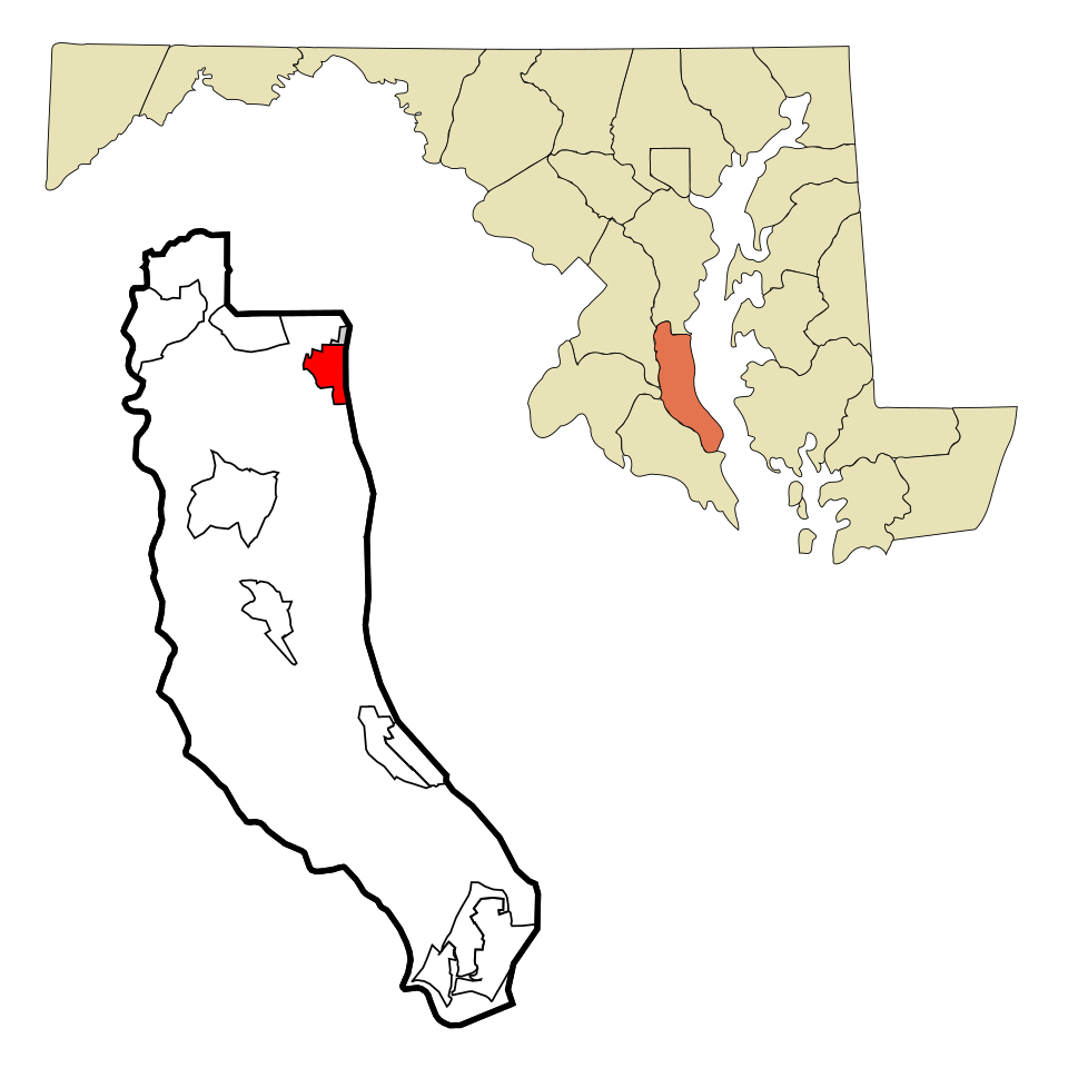 Map of Chesapeake Beach