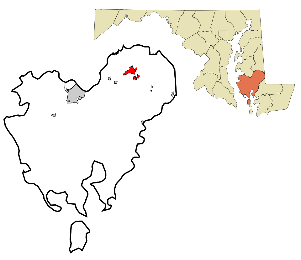 Map of Hurlock