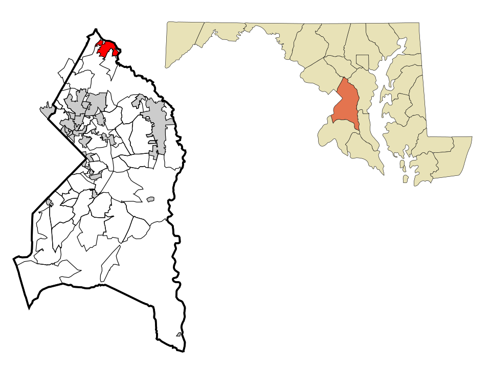Locator map of Laurel