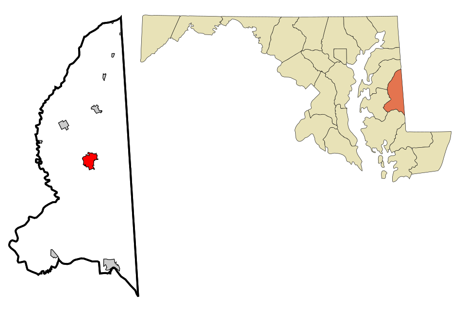Locator map of Denton