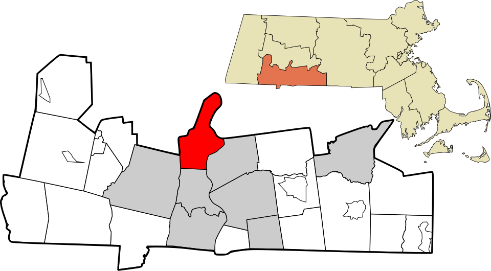 Locator map of Holyoke
