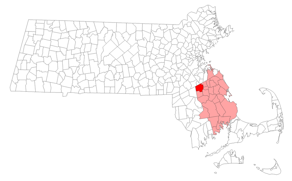 Map of Brockton