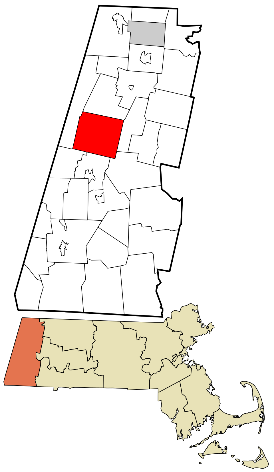 Locator map of Pittsfield