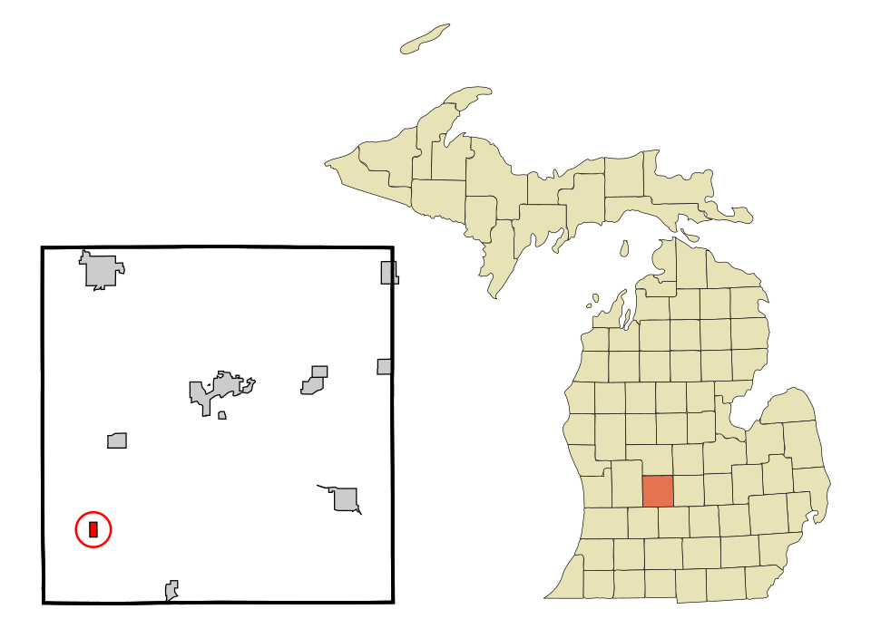 Locator map of Clarksville