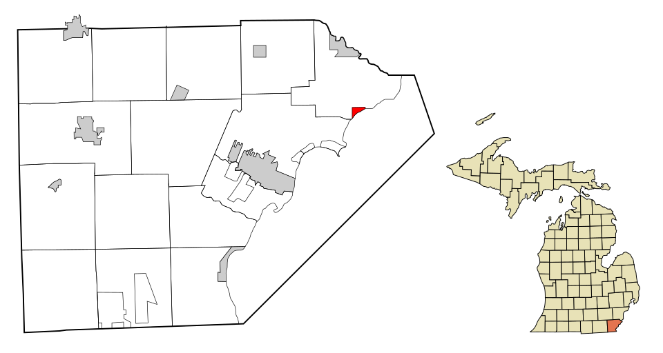 Locator map of Estral Beach