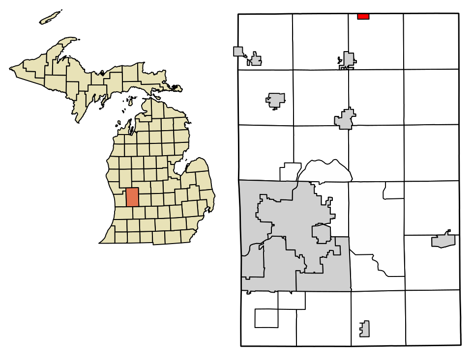 Locator map of Sand Lake