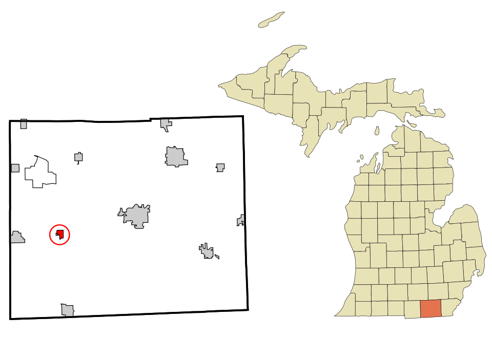 Locator map of Clayton