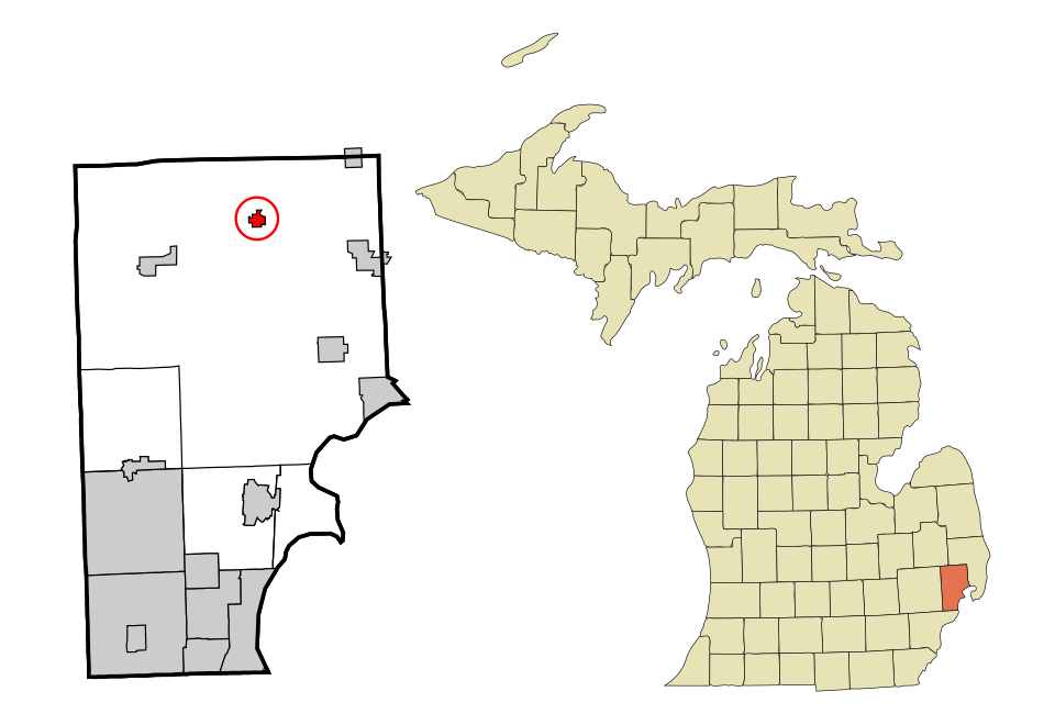 Locator map of Armada