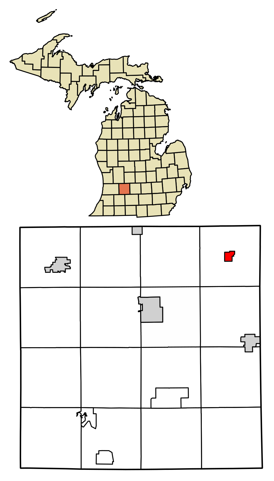Locator map of Woodland