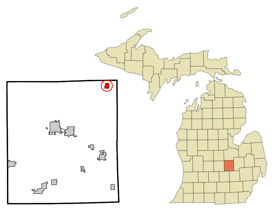Locator map of New Lothrop