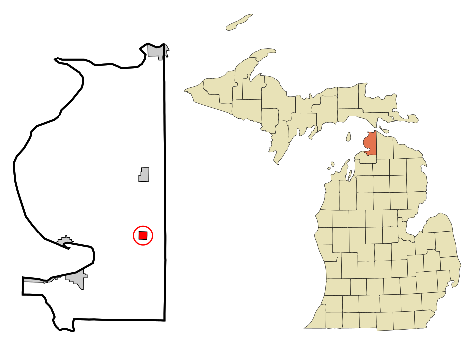 Locator map of Alanson