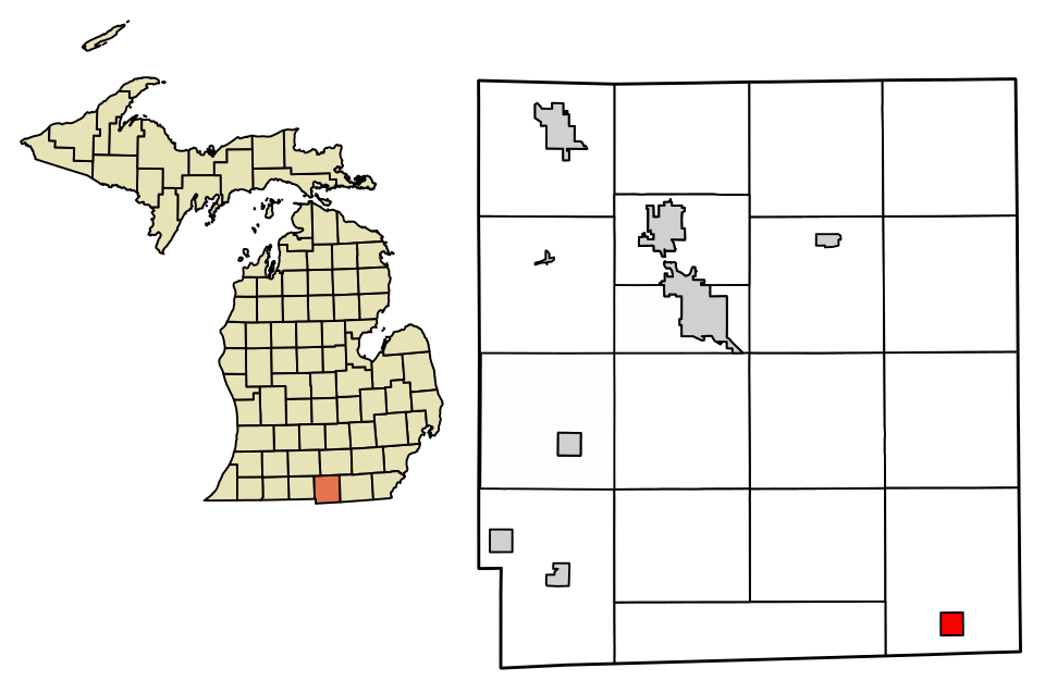 Locator map of Waldron