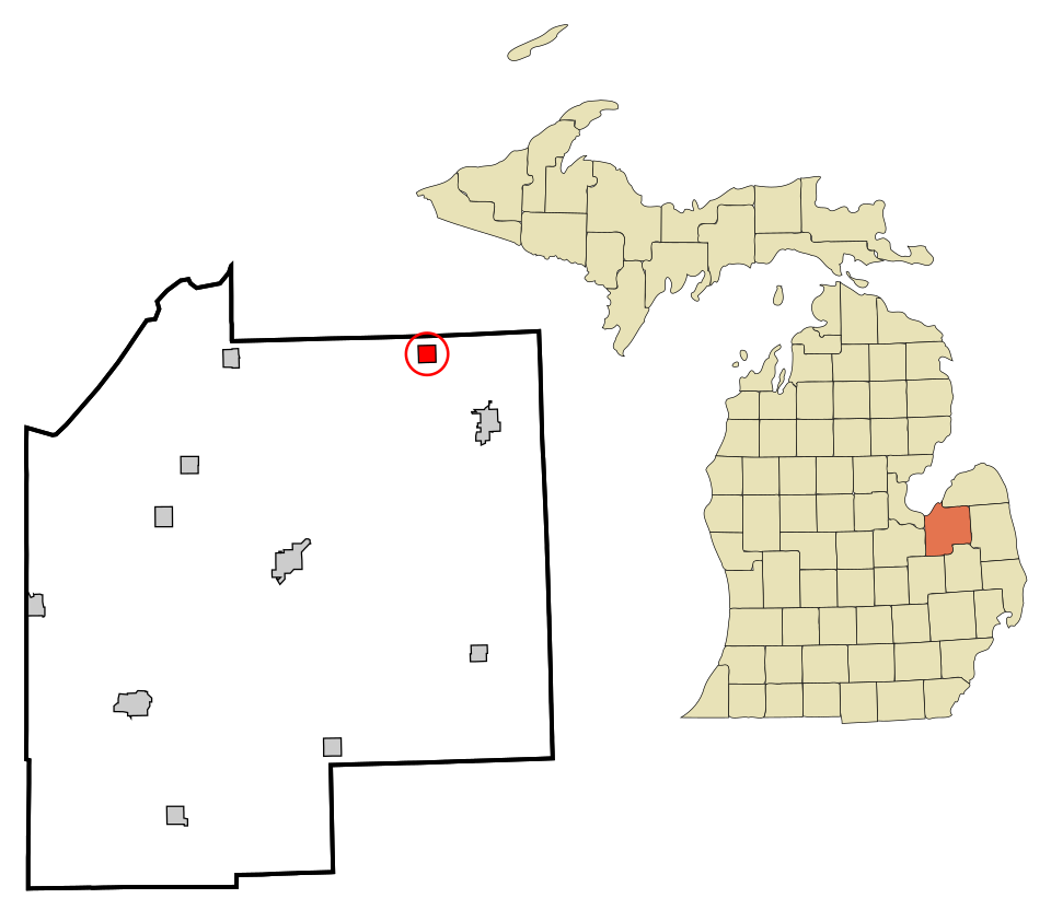 Locator map of Gagetown
