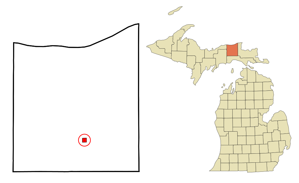 Locator map of Newberry