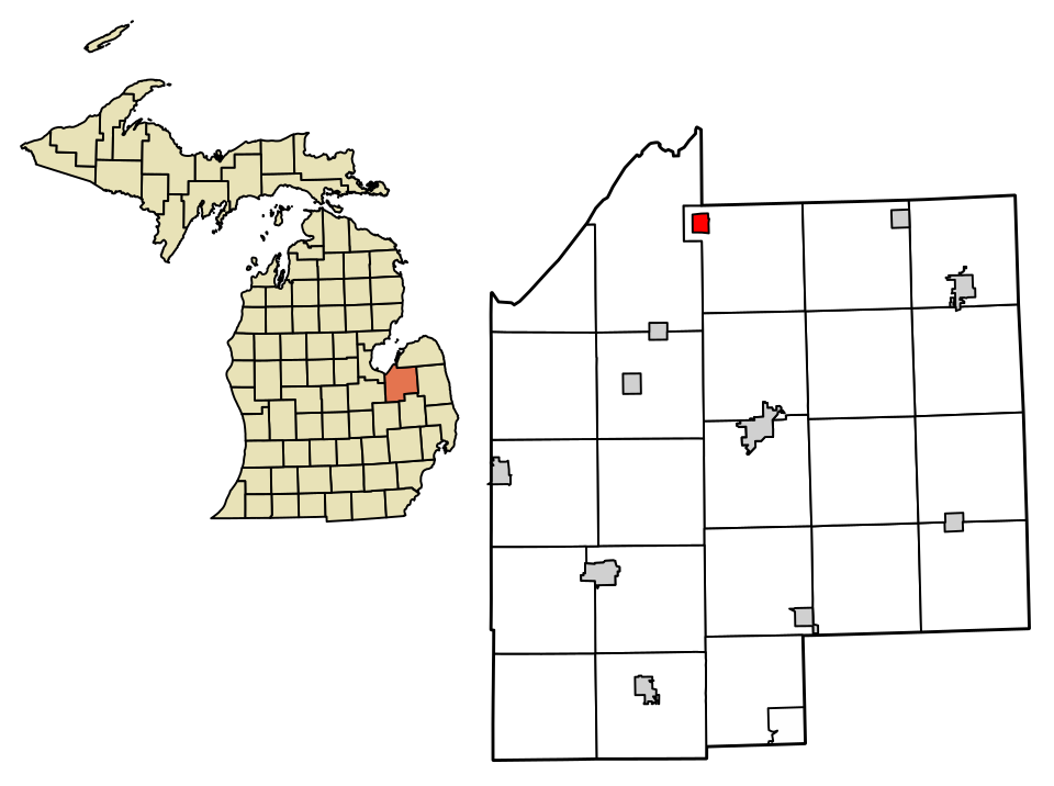 Locator map of Unionville