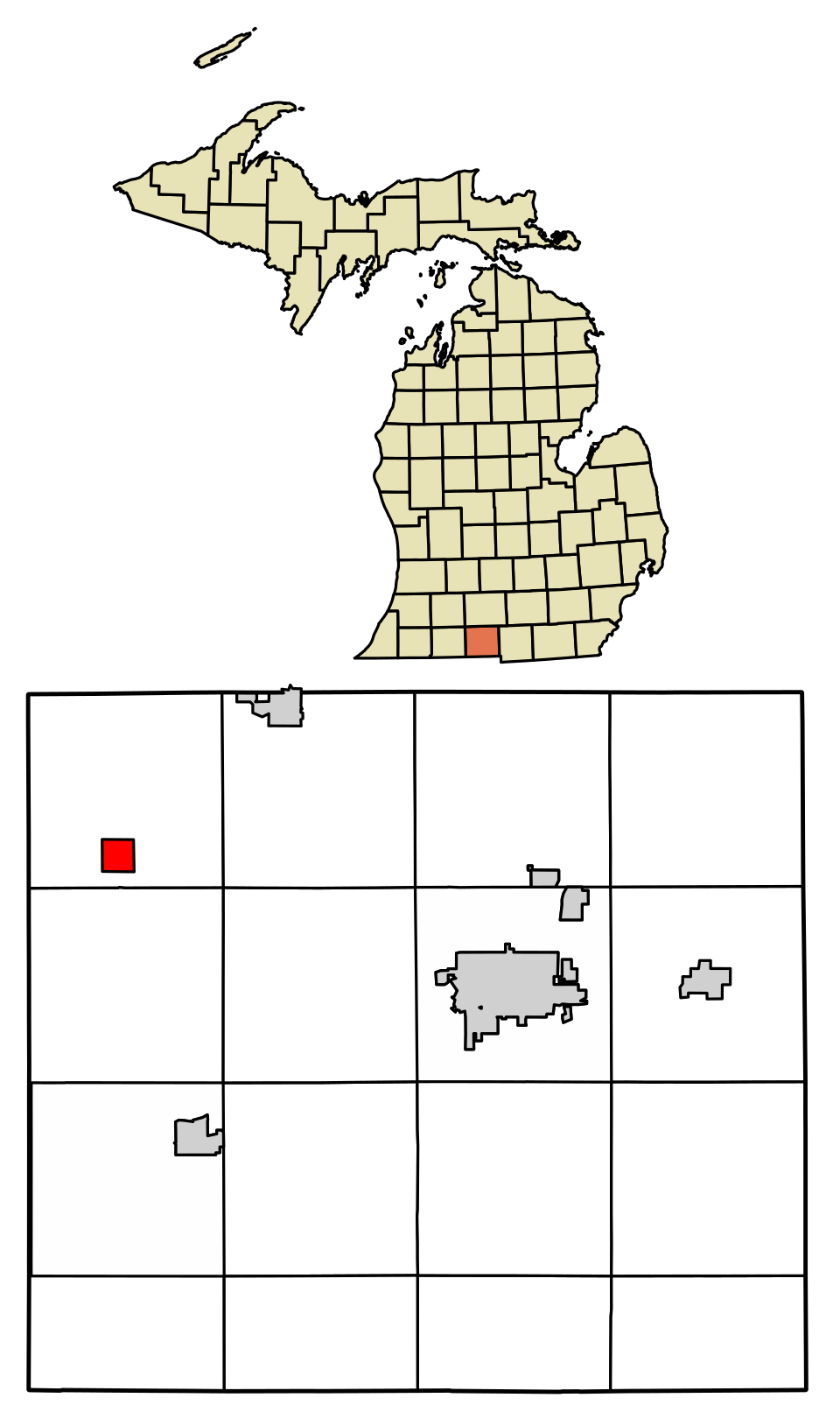 Locator map of Sherwood