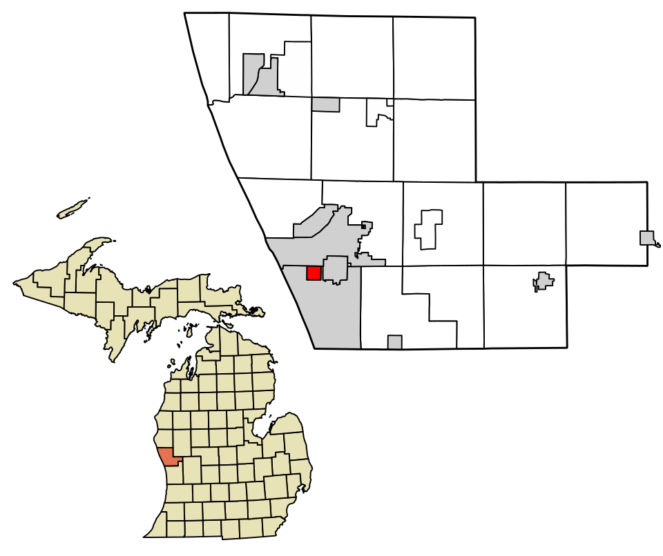 Locator map of Roosevelt Park