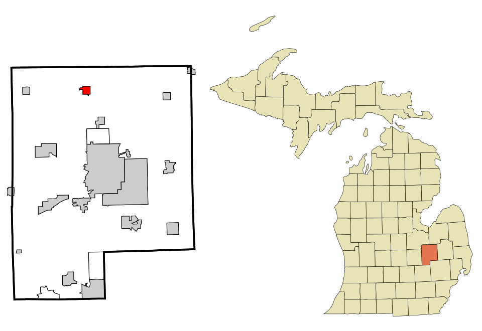 Locator map of Clio