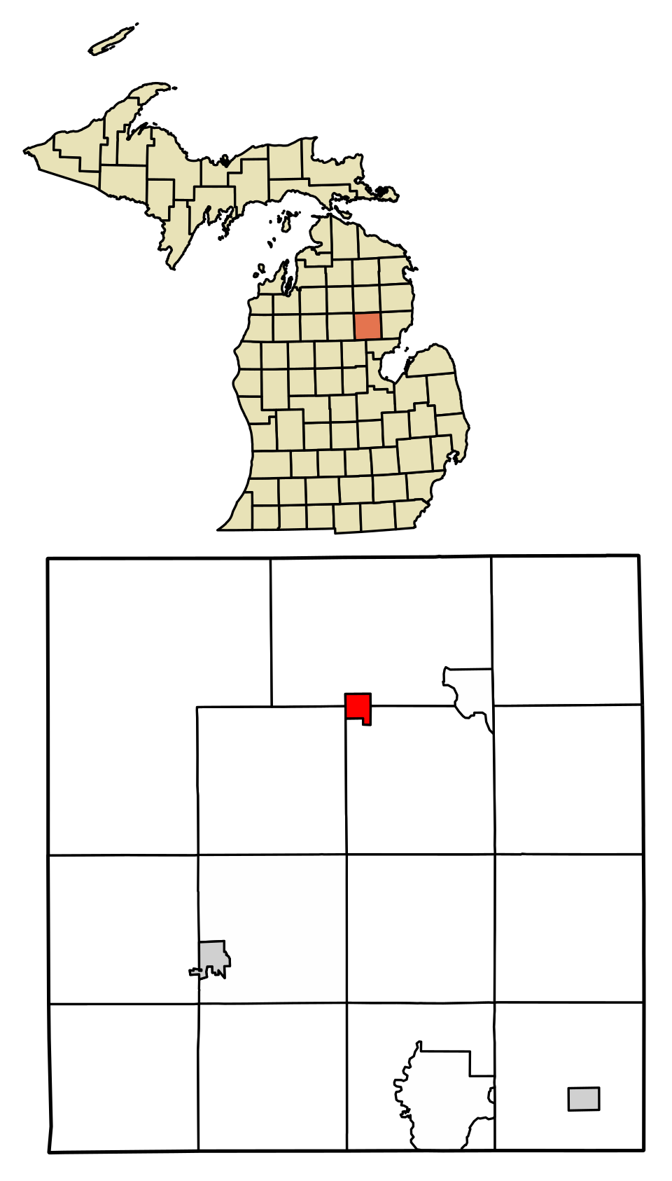 Locator map of Rose