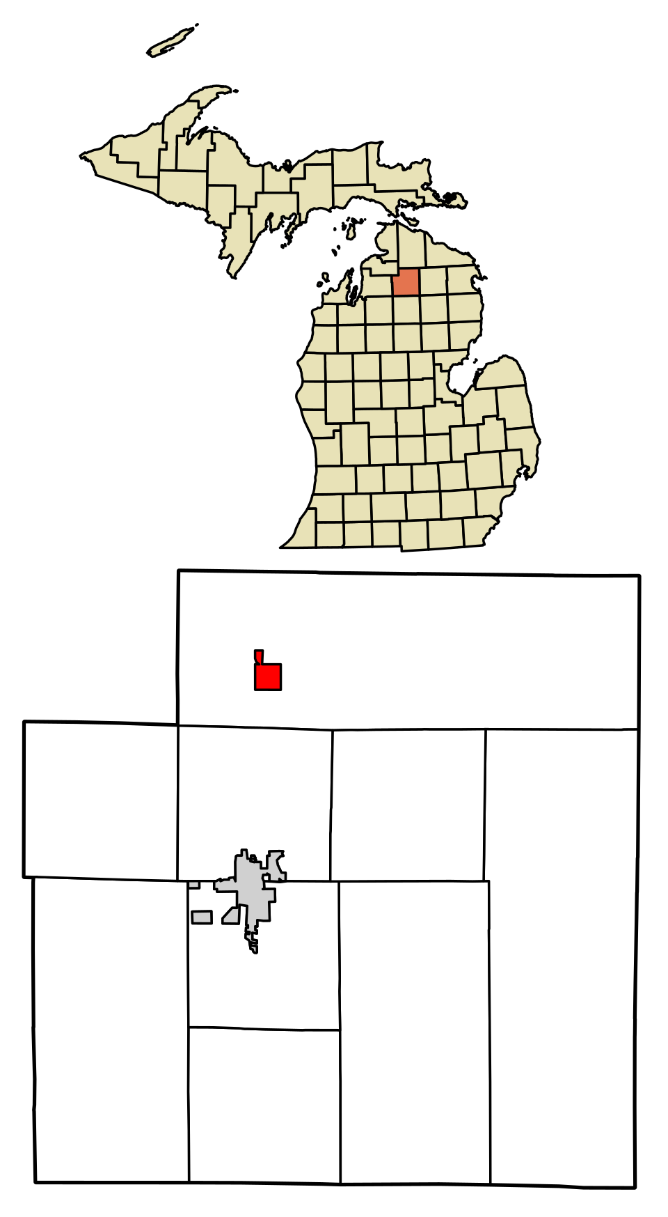 Locator map of Vanderbilt