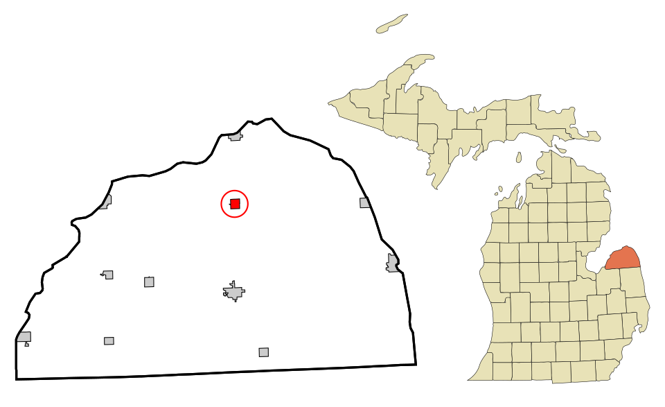 Locator map of Kinde