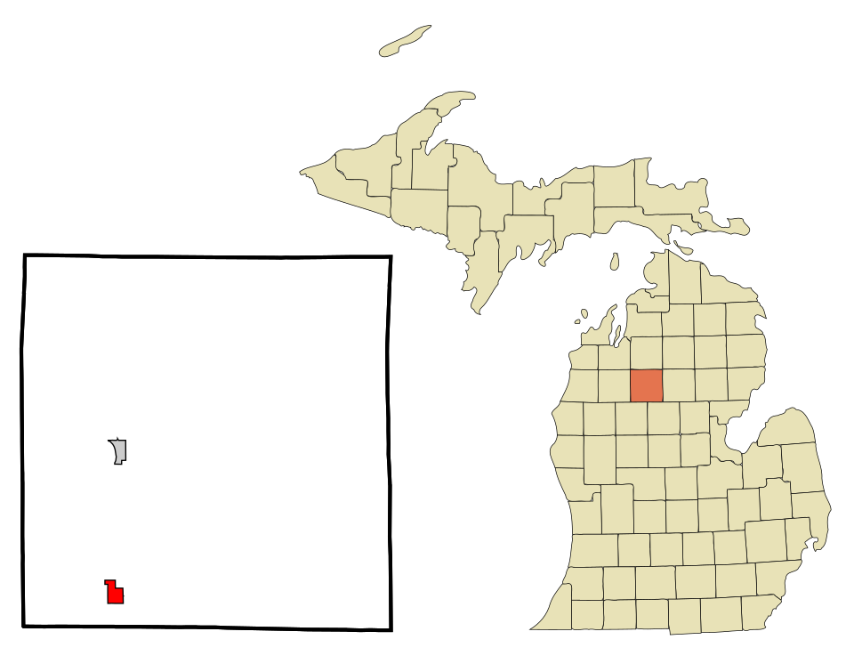 Locator map of McBain