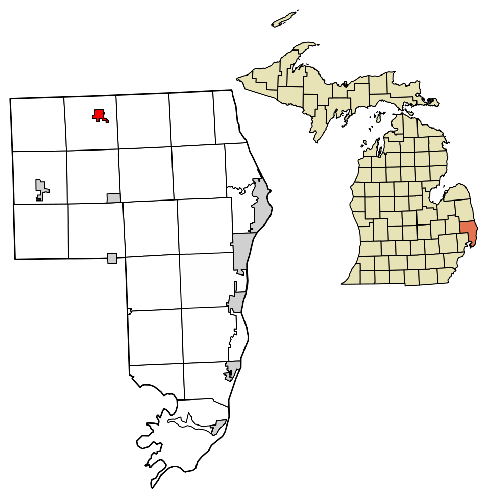 Locator map of Yale