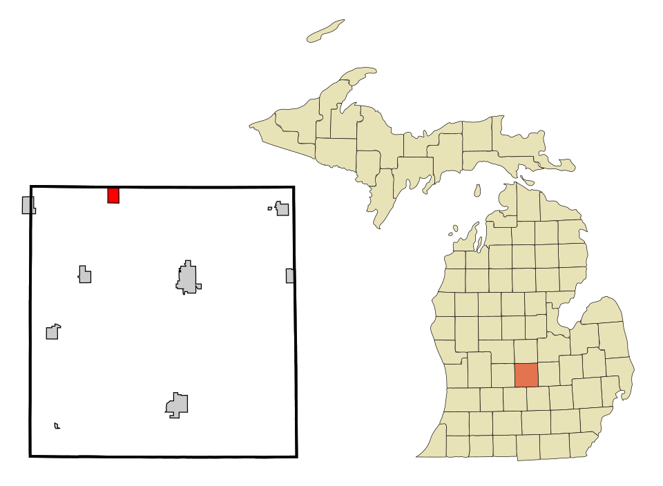 Locator map of Maple Rapids