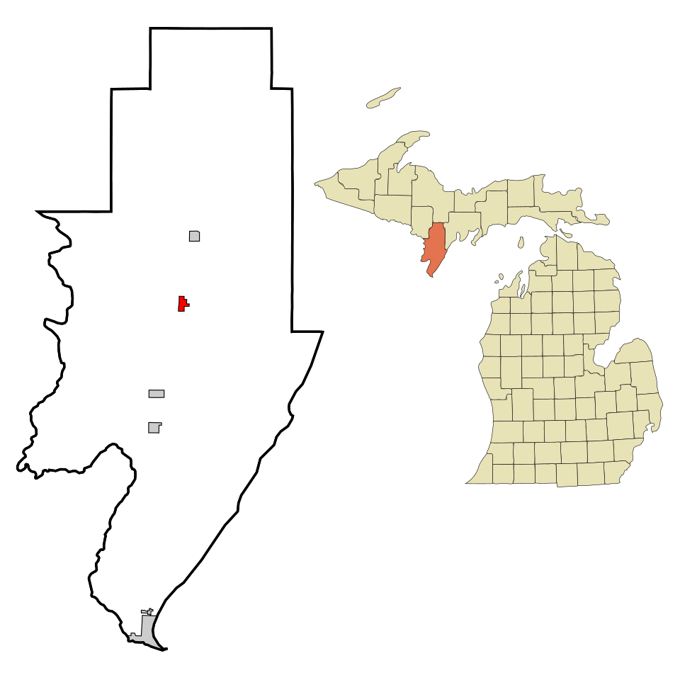 Locator map of Carney