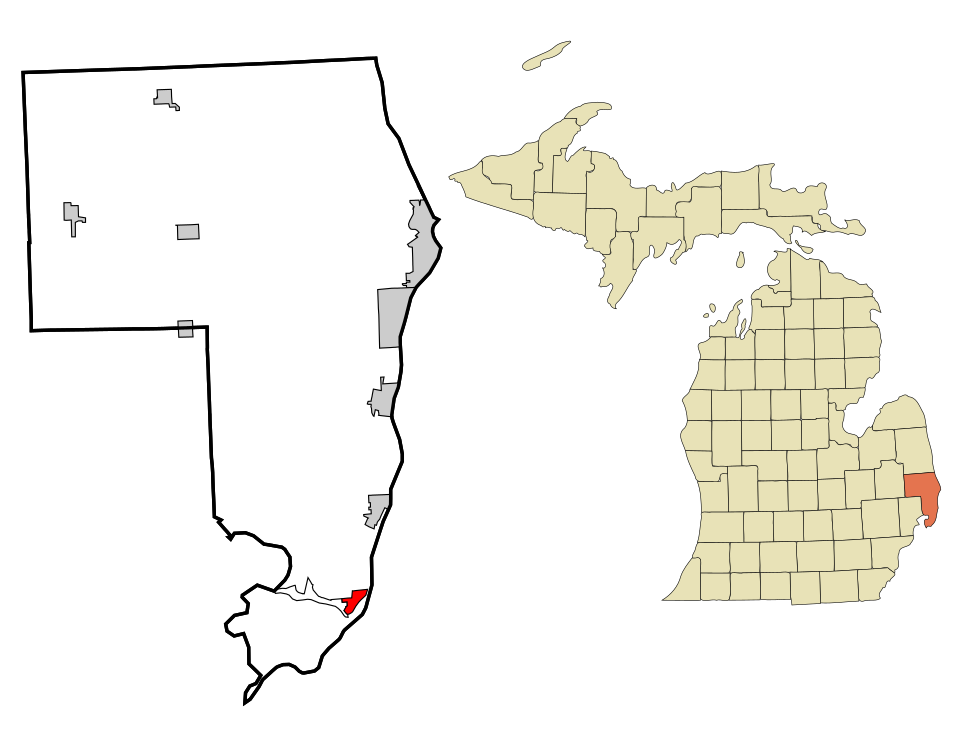 Map of Algonac