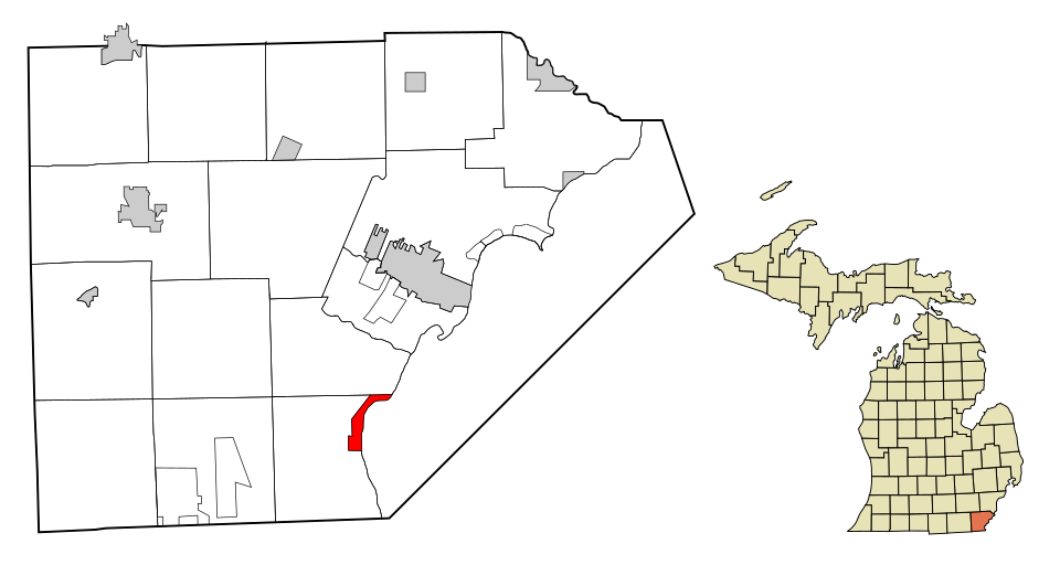 Locator map of Luna Pier