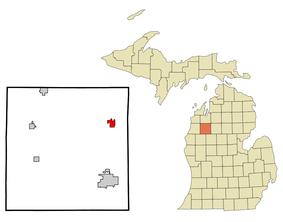 Locator map of Manton