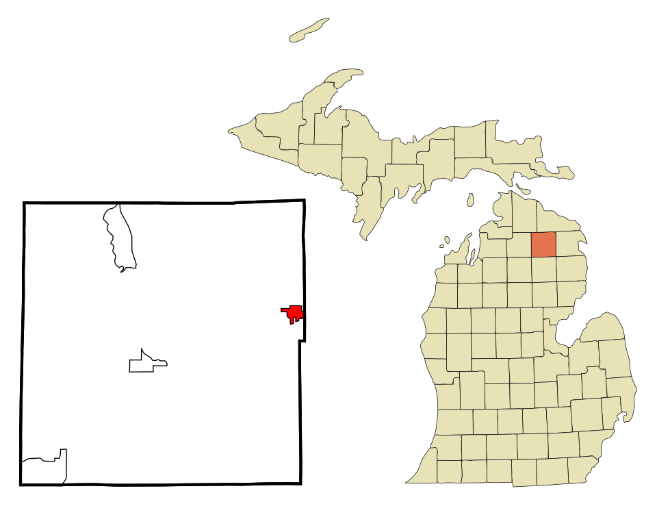 Locator map of Hillman