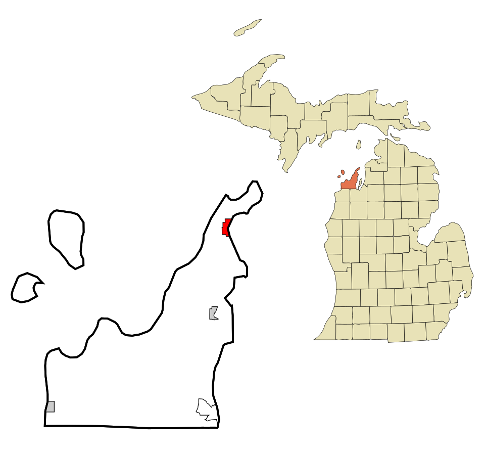Locator map of Northport