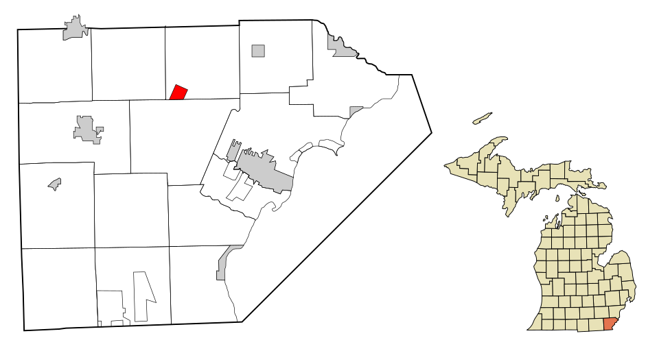 Locator map of Maybee