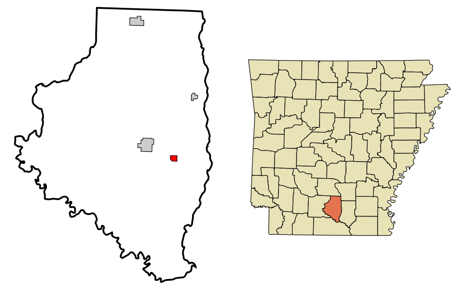 Locator map of Harrell