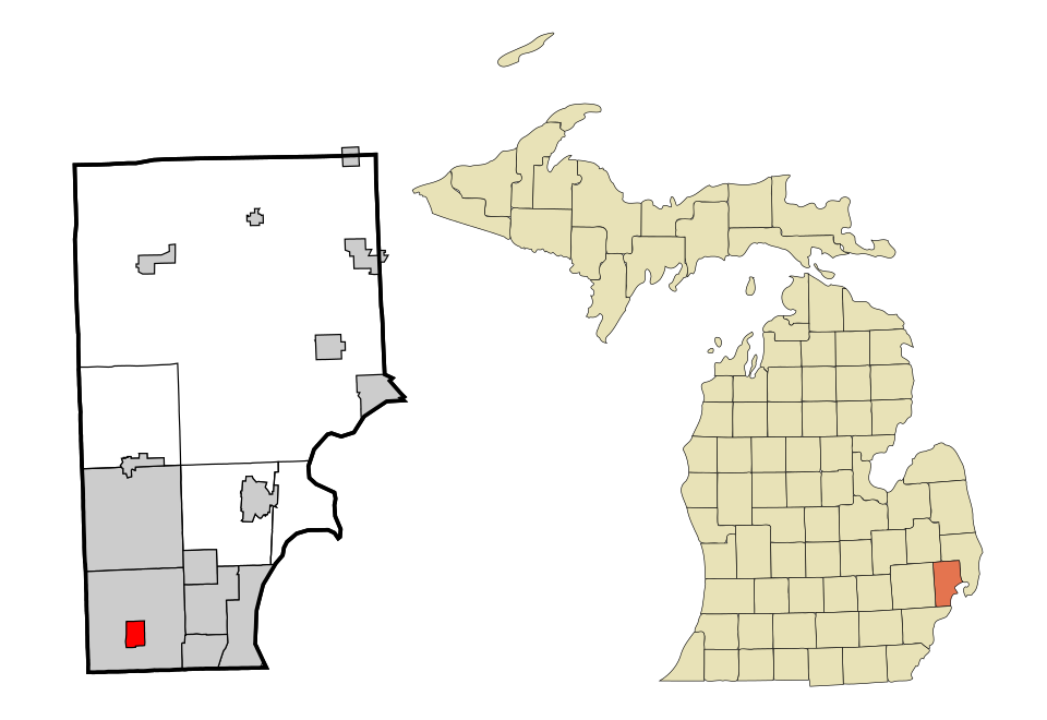 Locator map of Center Line